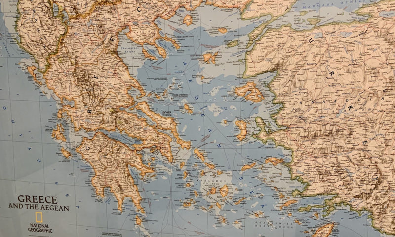 Landkarte von Griechenland
