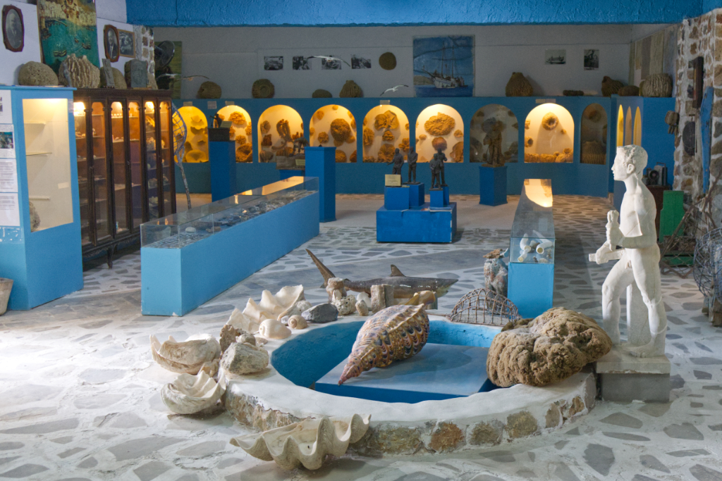 Viel zum Thema Schwammtauchen und Meeresbiologie ist im Museum zu erfahren.