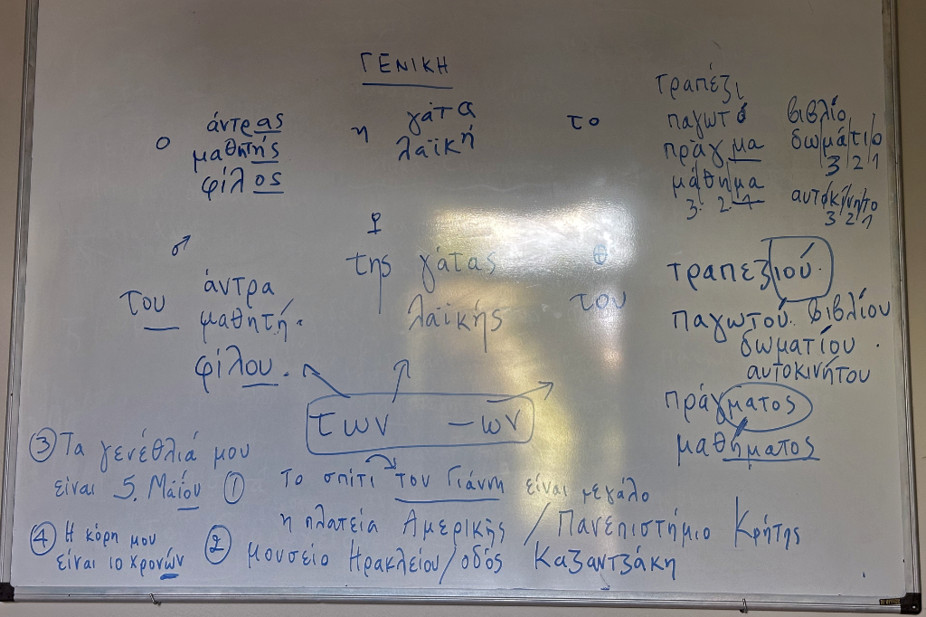 Neben der Herausforderungen beim Sprechen braucht es auch Grammatik.