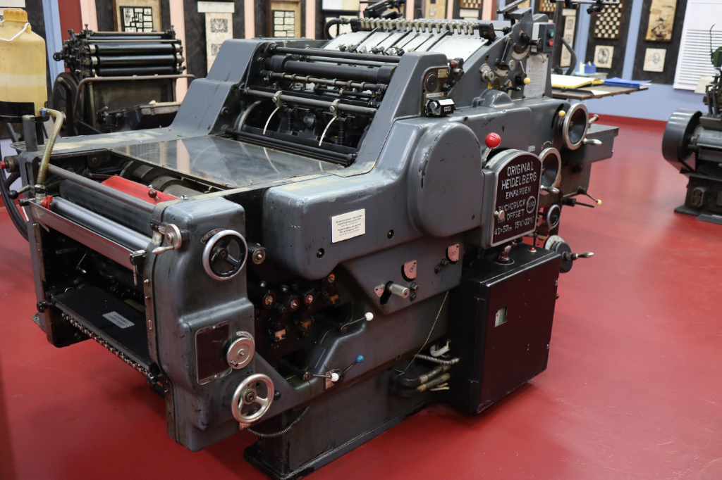 Heidelberg Druckmaschine aus den 70er-Jahren.
