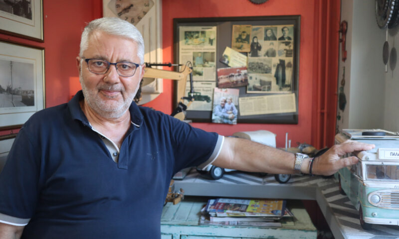 Andreas Paidarakis, Kalitsounia-Bäcker und Modellbauer aus Leidenschaft.